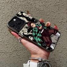 Funda de teléfono compatible con 16, 15, 14, 13, 12, 11 Pro, X, XR, XS, 8, Plus, con diseño de anime 'Slayers' y '', con funda trasera antideslizante y opaca.17  17promax - Negro - Ver 4
