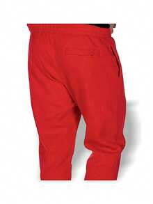 Quần chạy bộ Nike NSW Club Fleece dành cho nam, tập gym, chạy bộ, dạo phố, du lịch, tập luyện hàng ngày, lớp lót lông cừu nhẹ, độ đàn hồi tốt, ôm vừa vặn, thân thiện với da, chống xù lông, dễ giặt, màu đỏ BV2671-657 - màu đỏ - Xem 4