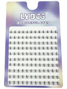 120pcs/10 Rows Natural Looking False Eyelashes, 3-In-1 Korean Style Easy-To-Wear Lower Lash Extension, Suitable For Beginners, Eyelash Clusters, Individual Lashes, False Eyelashes - Black - View 5