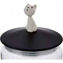 Alessi A Di Miòjar Glass Jar For Cat Food With Lid In Thermoplastic Resin Black - Black - View 5