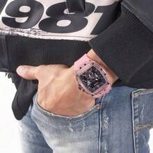 Guess New Men's Fashion Three-Eye Multi-Function Dial Silicone Strap European-Style Square Quartz Watch High-Value Men's Wristwatch -GW0032G1