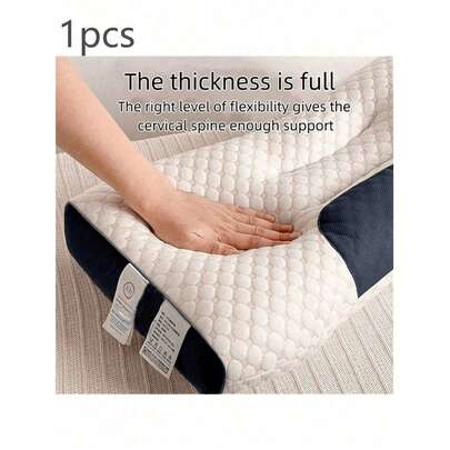 1 件超柔软按摩针织 SPA 枕芯，符合人体工程学设计，缓解肩颈压力，舒适有弹性，适合日常居家、通勤、商务和休闲