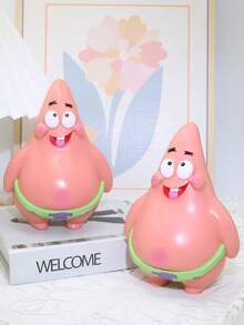 SpongeBob SquarePants 1个海绵宝宝主题派对装饰塑料摆件，可爱派大星造型，海绵宝宝桌面摆件，笔筒，化妆刷收纳架，牙刷架，适用于办公桌、书架、窗台，创意桌面配件，非常适合节日、生日、圣诞派对，送给朋友、家人和海绵宝宝粉丝的礼物 - 彩色 - 查看 9