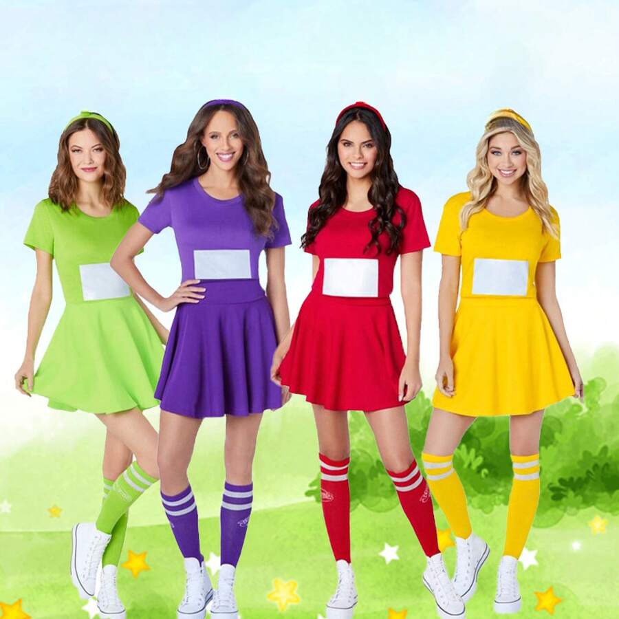 Holiday Party Dress Skirt Adult Performance Costume, Halloween Cartoon Character Cute Anime Party Cosplay Clothes Holiday Party Halloween - Red - View 1