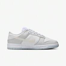 Nike 女子DUNK LOW LX日常出遊運動休閒板鞋 - 白灰色 - 查看 2