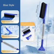 1pc Winter Multi-Function Snow Cleaning Tool – Car Snow Brush, Ice Scraper & Windshield Defroster, Heavy-Duty Vehicle Snow Removal Accessory - one-size - View 9