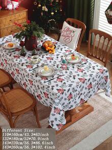 1 chiếc khăn trải bàn in kỹ thuật số 100% Polyester, họa tiết hoa ngẫu nhiên, thích hợp cho Giáng sinh, nhà bếp, bàn ăn, hình chữ nhật, hình vuông, bàn cà phê, tủ đựng đồ, trang trí nhà cửa, không khí Giáng sinh, tụ họp gia đình, miếng lót đĩa, phòng khách, phòng ngủ, sân, trong nhà ngoài trời, cắm trại, biệt thự, ngày lễ, tiệc tùng, trang trí đám cưới, có nhiều kích cỡ - Nhiều màu - Xem 4