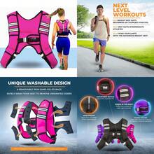 Weighted Vest For Men And Women 6Lb/8Lb/10Lb/12Lb/15Lb/20Lbs Adjustable Workout Vest For Gth Training Running Cardio Rucking Fitn And Cross Training