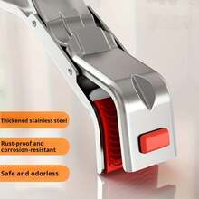 1 Piece Of Stainless Steel Anti-Scald Clip, Kitchen Bowl Taking Clip, Steaming Food Clip, Plate Anti-Scald Clip, Household High-Temperature Resistant Oven Tray Clip, Electric Stove Plate Clip, Cooking Tongs, Kitchen Gadget, Kitchen Cooking Tongs - Multicolor - View 8