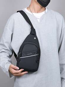 Large Capacity Multi-Pocket Fashion Chest Bag, Crossbody Shoulder Bag, Suitable For Travel, Business Trip, Festivals, Gifts - Multicolor - View 4