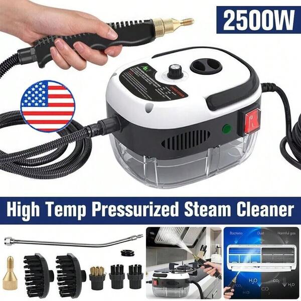 Limpiador de vapor portátil de mano de alta temperatura y presión de 2500W para la cocina