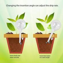 Random Automatic Plant Watering Globes, Practical Transparent/Colorful Style Self - Watering Devices For Indoor And Outdoor Plant Care Scenarios, Efficiently Keeping Plants Hydrated For Busy Gardeners And Plant Lovers Christmas Flowerpot