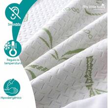 Colchn de Cuna de beb con Funda Impermeable de Bamb Transpirable y Lavable Hecho en Mxico por 18 Certificaciones 70x 130 - 95 x 140 - Ver 8