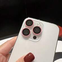 5件混色夜光陶瓷相机镜头保护膜，兼容iPhone11-16，防刮，荧光，完美贴合 - 提升手机外观！夜光相机镜头保护膜，兼容Applne 11/12/13/14/15/16/16 Plus/16 Pro/16 Max系列 - 粉色 - 查看 3
