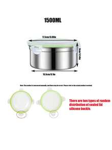 Juego de fiambrera hermética de acero inoxidable, recipiente de almacenamiento portátil a prueba de fugas, apto para congelador y microondas, conservación de frescura duradera, elemento esencial para la organización de la cocina - Multicolor - Ver 22