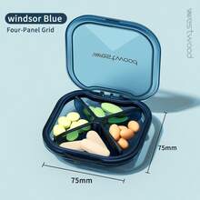 westwood Portable 3-Meal Pill Organizer, 7-Day Mini Pill Case With Reminder