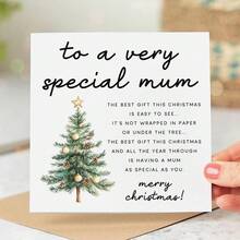 Mom, The Best Gift This Christmas Is You, A Very Special Mom Christmas Card, Mom Christmas Cards, Special Christmas Gifts - Multicolor - View 2
