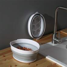 Escurridor De Trastes Escurridores De Platos Organizador escurridor de trastes organizador de platos diseño funcional para encimera cocina bandeja recogedora drenaje rapido espacio para platos tazas cubiertos y tablas materiales inoxidables o plastico resistente facil limpieza desmontable optimizacion de espacio cocina ideal para uso diario familiar y profesionales - Blanco - Ver 2