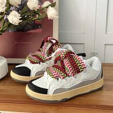 New Style Dexun Women's Shoes Rubber Sole Latex Insole Design Retro Couple Thickened Bread Sneakers Men's Shoes Zapatillas Elegantes De Mujer Sneakers Men - X360黑色返光 - 查看 10