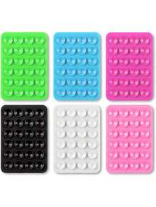 2pcs/3pcs/ Silicone Suction Phone Case Mount,Phone Suction Grip,Octobuddy,Sticky Phone Grip, Adhesive Phone Stand Sticky For Cell Phone - Multicolor - View 2