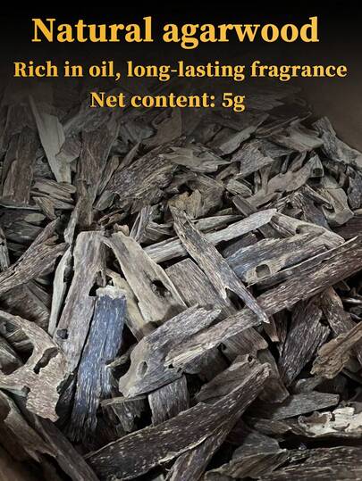 5g, natürliches Agarholz, von Insekten angefressenes Agarholz, Agarholz mit hohem Ölgehalt, langanhaltender Duft, edler Duft, süß und langanhaltend, geeignet für Yoga, Gästeempfang, Meditation und Entspannung