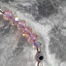 pulsera de cristal con nudo de bruja pulsera cuencas cristalinas diseño nudo bruja protección espiritual accesorio artesanal bisutería mágica regalo esotérico positivo handmade - Rosa - Ver 4