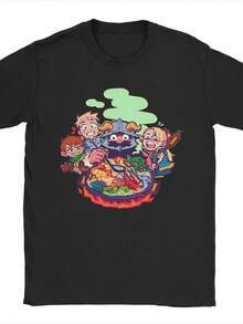 Dungeon Meshi Anime Marcille Laios Delicious In Dungeon Men T Shirts Fashion Tees Short Sleeve O Neck T-Shirt Pure Cotton Tops - 黑色4 - 查看 1