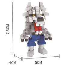 Blocos de Construção em Nano Formato de Cabeça de Abóbora, Bruxa, Espantalho, Crânio do Halloween, Modelo de Montagem Feito à Mão, Blocos Fofos, Presente de Ano Novo