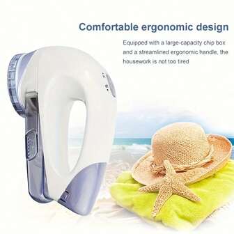 Electric Fabric Shaver Lint Remover With 3-Leaf Blades Sweater Shavers To Remove Pilling For Clothes Scarf Couch Furniture Fuzz Lint(Requires 2 AA Batteries)