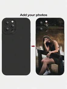 1 pezzo Custodia personalizzata per telefono, custodia per telefono con foto personalizzata, custodia per telefono con immagine personalizzata, ideale per Natale, Ognissanti, anniversario, San Valentino, compleanno, matrimonio, festa della mamma, festa del papà, regalo per il/la migliore amico/a, regalo per mamma/papà