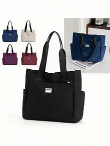 1 Stück große Kapazität Segeltuch Shopper - Diese modische Umhängetasche eignet sich für Arbeit und Lässig, kann als Strandtasche, Büchertasche, Medizintasche, Krankenschwestertasche oder Wäschetasche verwendet werden. Mit anderen Worten, es ist eine unverzichtbare praktische Tasche für jede Frau. Egal ob Sie geschäftig unterwegs sind, arbeiten oder den Alltag bewältigen, diese strapazierfähige Shopper-Tasche wird Ihr zuverlässiger Begleiter sein und ist sehr leicht zu reinigen.