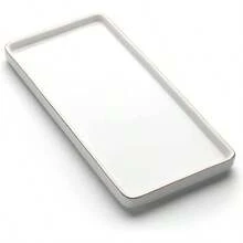 8 Bathroom Trays - Ceramic Vanity Tray Bathroom - Small Ceramic Tray - Kitchen Soap Trays - Porcelain Dispenser Organizer Kitchen Bathtub Counter White