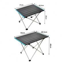Ultraleichter tragbarer faltbarer Campingtisch, faltbarer Outdoor-Essentisch aus hochfestem Aluminiumlegierung für Garten, Party, Picknick, Grillen