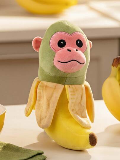 25 厘米/9.84 英寸香蕉猩猩毛绒玩具意大利 BRAINROT 毛绒玩具动漫动物模因填充玩具 | 芭蕾舞女演员卡布奇诺、Tung Tung Sahur、Lirili Larila、儿童生日的完美礼物、搞笑玩具、送给家人、朋友的礼物、儿童玩具、圣诞礼物、万圣节、圣诞袜填充物、生日礼物、周年纪念礼物、儿童节香蕉猩猩毛绒玩具