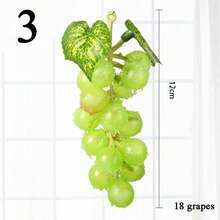 Artificial Fruit Grapes Plastic Fake Decorative Fruit Lifelike Home Wedding Party Garden Decor Mini Simulation Fruit - Multicolor - View 16