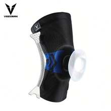 veidoorn 1个专业运动护膝，升级弹簧设计，适用于室内/室外运动、骑行、徒步、跑步、羽毛球等，透气设计，舒适衬垫，弹性材料，健身配件，护膝，羽毛球运动员，跑步者 - 彩色 - 查看 6