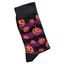 1 Paar unisex Kürbis-Gesicht Halloween-Themen Knöchelsocken