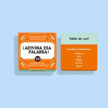 Adivina Esta Palabra - Un popular juego de cartas en miniatura en español con 50 cartas, ideal para reuniones con amigos y familiares, así como para regalos festivos. Este juego de cartas aumenta el disfrute y es una gran compra.