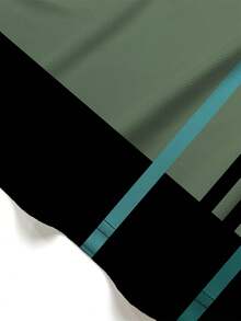 男士3D条纹趣味T恤 - 休闲涤纶圆领T恤，可机洗 - 彩色 - 查看 5