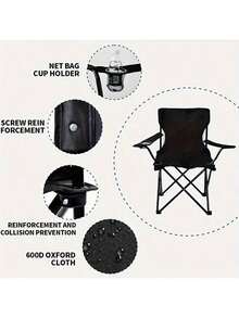 Campingstuhl, leichter faltbarer Wanderstuhl für Outdoor-Reisen, Strand, Picknick, Festival, Wandern, leichtes Rucksackwandern