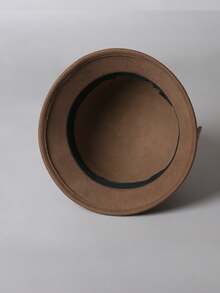 1 peça chapéu de balde de lã com decoração de borboleta, novo, outono/inverno, moderno e elegante, versátil, favorece rostos pequenos, estilo britânico, presente de luxo