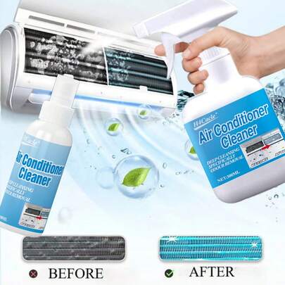 H4Cacle 无需拆卸的空调清洁喷雾，强效净化家用外部机器清洁去污除臭清洁工具，去除污垢