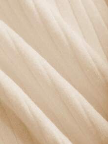 GRDR Men's Loose Thin Ribbed Polo Collar Knit Shirt, Short Sleeve, Summer - Apricot - View 7