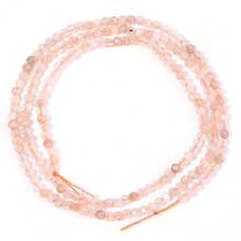 1 hebra de 2 mm de cuentas de piedra natural facetadas, diámetro pequeño apto para hacer joyas DIY, pulseras, collares, accesorios de artesanía, aproximadamente 145 cuentas por hebra - Multicolor - Ver 28