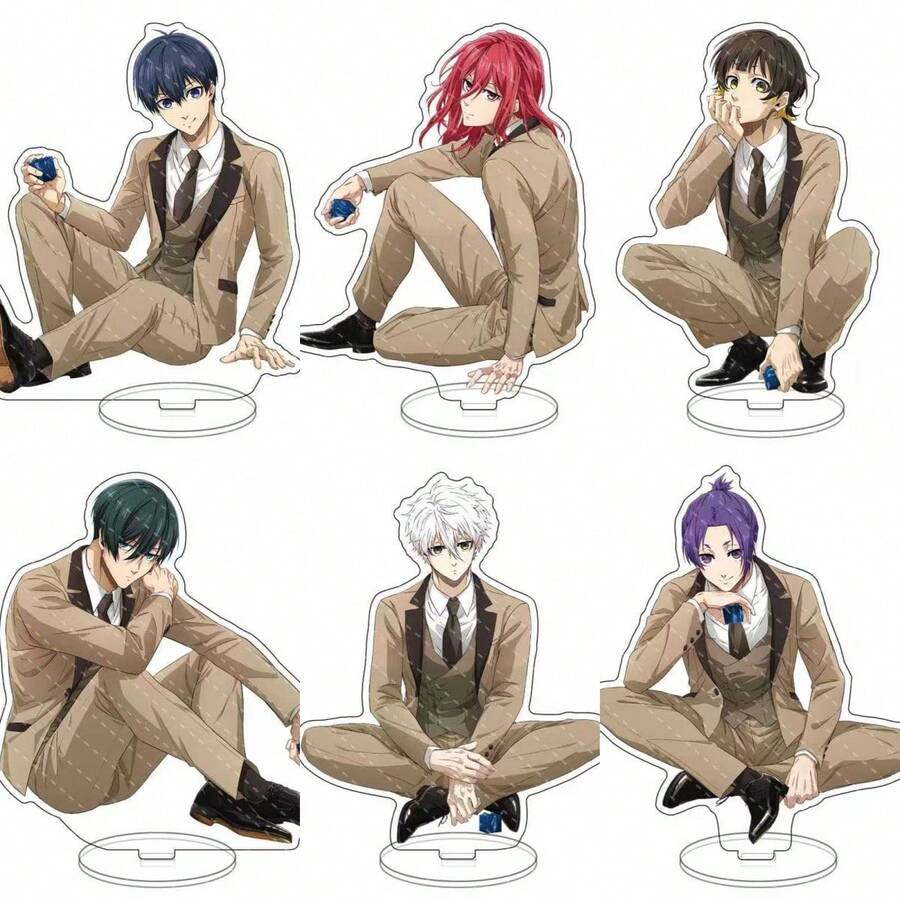 Bộ sưu tập chân đế Acrylic Anime/Manga Blue Lock phiên bản giới hạn, có sự góp mặt của Seishiro Nagi, Reo Mikage, Isagi Yoichi và Chigiri Hyoma, hàng hóa Anime/Manga, trưng bày để bàn bằng Acrylic sưu tầm, thích hợp cho máy tính để bàn, vỏ máy tính, ô tô, quà tặng Lễ Tạ ơn/Giáng sinh/Sinh nhật cho bạn bè - Nhiều màu - Xem 1