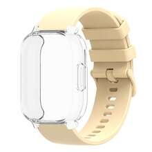 Correa de silicona + Funda de TPU compatible con el reloj inteligente Redmi Watch 5 Active Lite, banda de muñeca y funda para Redmi Watch 5 Active Lite