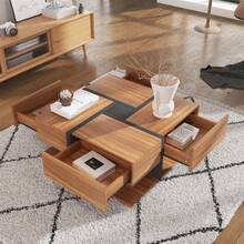 Coffee Tables - Natural + Particle Board - View 6