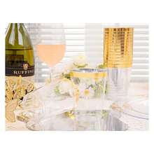 Clear Plastic Plates Disposable Set - 175pc Party Supplies For 25 Guests - As Picture/L - View 3