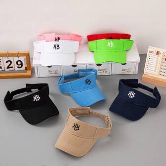 Gorra sin visera con bordado de letras estilo Ins, gorra snapback para mujer, sombrero protector solar para primavera/verano