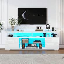 Television Stands & Entertainment Centers - White - View 2